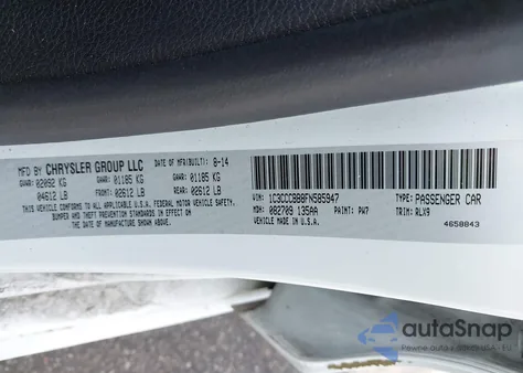 2015 Chrysler 200 S from USA, damaged, VIN 1C3CCCBB8FN585947